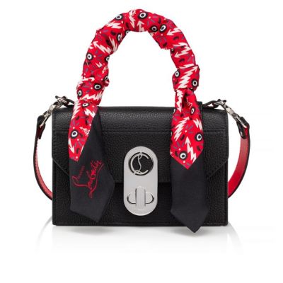 Mini Bolsos Elisa Top Handle Mini Christian Louboutin Mujer - Negros/Rojos/Plateados - 3200244BK5T